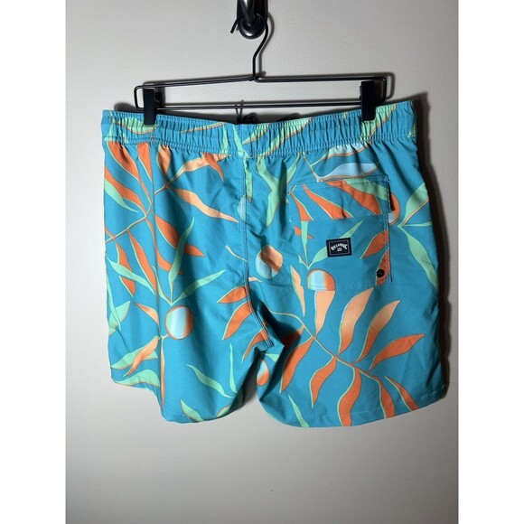 BILLABONG Recycler Sundays Tropical Beach Print Swim Trunks Shorts Mens Size XL - Picture 7 of 12
